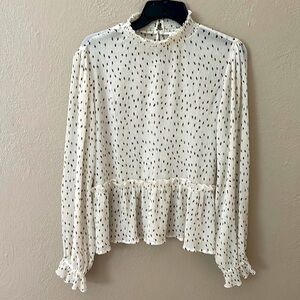 Women’s Blu Pepper Semi Sheet Top, Medium, Off White